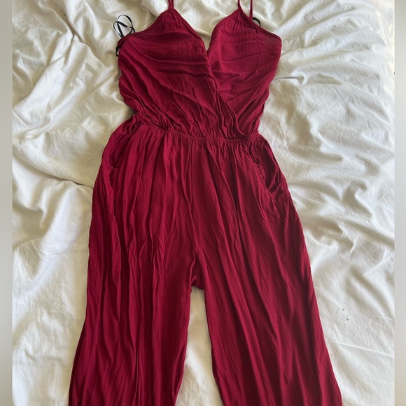 Lulu's Pants & Jumpsuits Lulus Red Jumpsuit Small Poshmark
